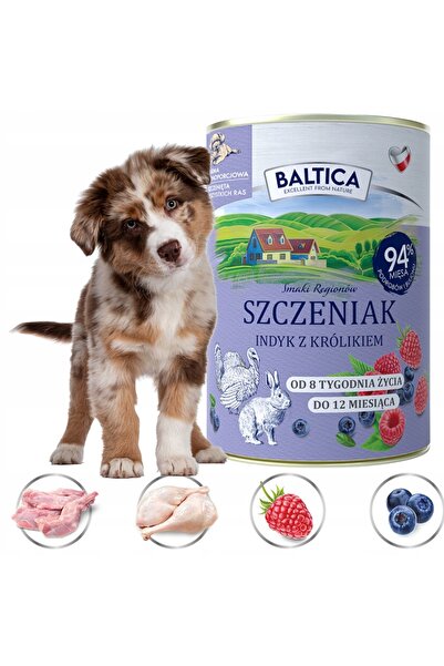 NO BRAND BALTICA SMAKI hrană umedă pentru câini, pui de câine, INDYK iepure 6...