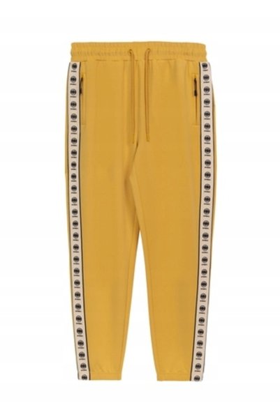 NO BRAND Pantaloni pentru bărbați Pitbull Track Pants Powers, galben pal, XL