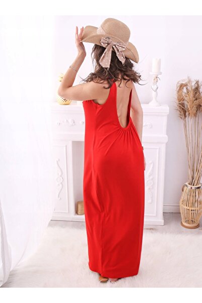 NO BRAND ROCHIE DE SARCINĂ LUNGĂ MAXI, DECOLTEU LA SPATE, MĂRIMILE S/M