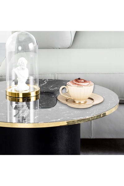 NO BRAND Ceașcă cu farfurioară cafea ceai porțelan 220 ml set cadou