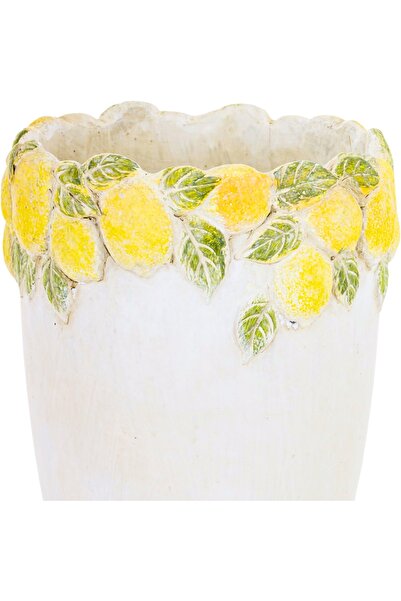 NO BRAND CYTRYNA Jardinieră decorativă din beton 22.5x17 CM