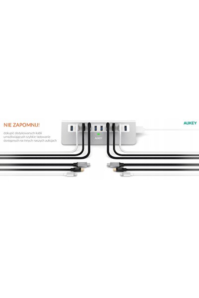 NO BRAND Încărcător Aukey 2x USB-C 6 A (PA-B4 Alb)