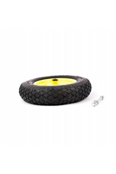 NO BRAND Roată pentru roabă 4PR 390mm cu rulment cu bile + ax