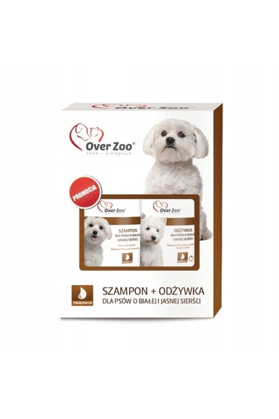 NO BRAND Over Zoo White and Light Hair Set șampon + balsam 250ml + 240ml