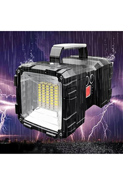 NO BRAND Lanternă LED puternică, reîncărcabilă USB, tactică, cu funcție de po...