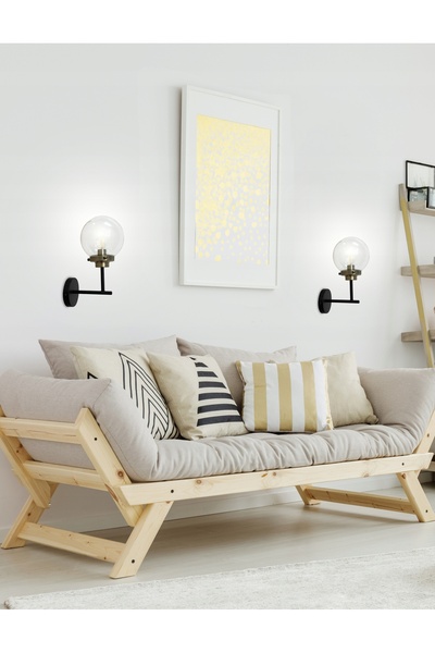 NO BRAND Lentilă de lampă neagră+patină mată 1x40W E14, abajur incolor, negru