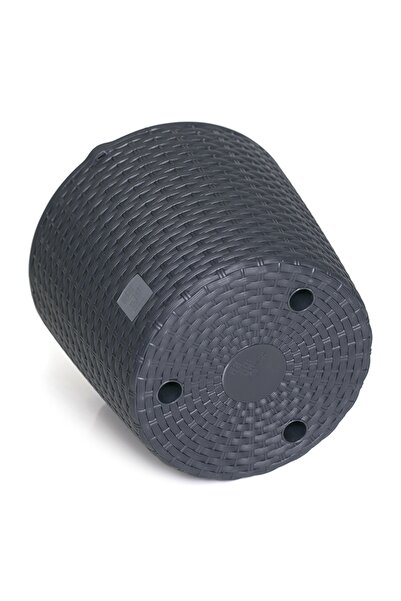 Prosperplast Ghiveci suspendat Rato cu sistem de udare, ratan, 25,6 cm, antra...