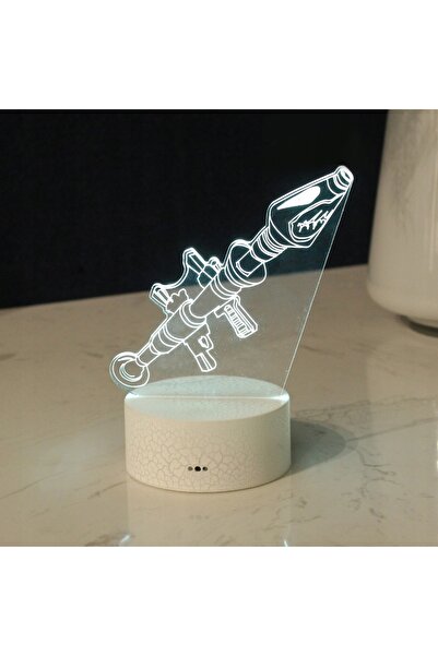 NO BRAND LAMPĂ 3D LED USB RPG BAZOOKA FORTNITE BATTLEFIELD
