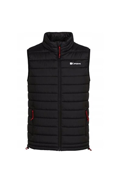 Campus Vestă fără mâneci pentru bărbați, din puf, mărimea XXL, negru.