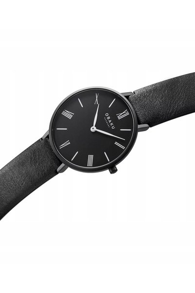 NO BRAND Ceas de damă Obaku Folie Lille Ebony Obaku-V283LXBBRB