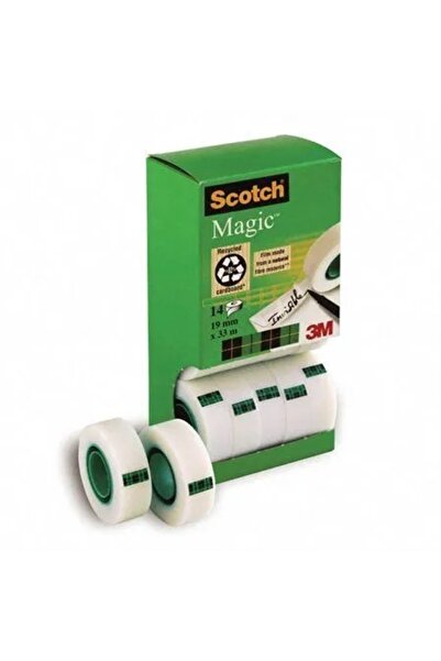 NO BRAND SCOTCH bandă adezivă de birou mată 19mm 33m 14 role