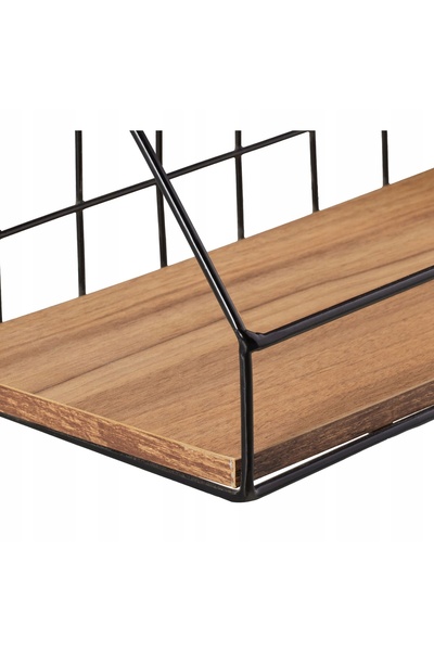 NO BRAND Etajeră de perete industrială 45x14,50 lemn metal