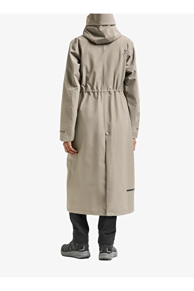 NO BRAND Palton de damă Didriksons Nadja Parka Long 4 - maro cenușiu 40 (L)