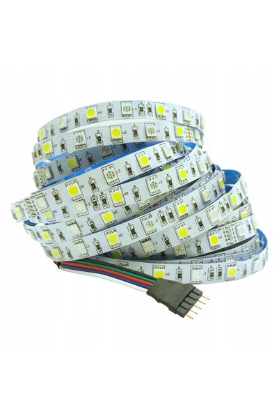 NO BRAND Bandă LED RGBW 24 V, ALB RECE, 5 m, PREMIUM, 5050, 72 W