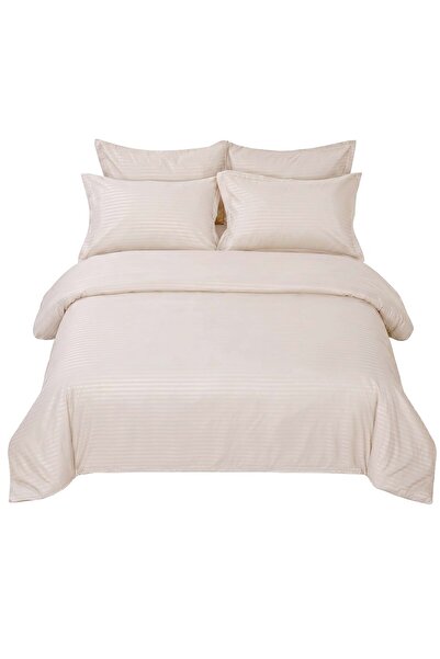 ODS Luxury Stripe Bedding 6-Piece Set - Premium Hotel Quality Microfiber Duve...