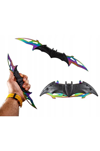 NO BRAND CUȚIT CU LAME DUBLĂ BATMAN, CU LAME DUBLĂ, CU ASISTENȚĂ CU ARC, TACT...