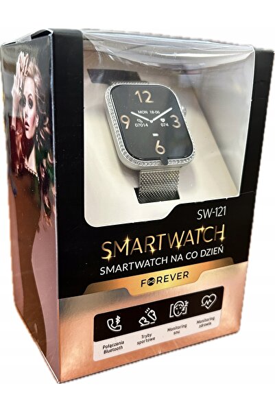 NO BRAND Smartwatch Forever SW-121 argintiu