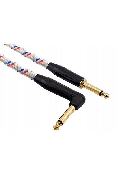NO BRAND Cablu de chitară pentru chitară bas RED'S MUSIC Jack 6.3mm Mono Oplo...