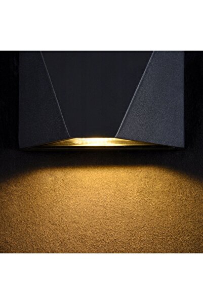 NO BRAND Lampă de perete pentru grădină, de exterior, neagră, cu LED, lumină ...