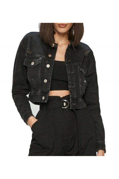 Tommy Jeans Jachetă trucker scurtă din bumbac ecologic DW0DW10071 XL