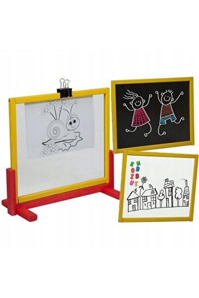3toysm Tablă pentru copii cu sticlă sigură, cu ștergere uscată, 45,5 x 40 cm ...