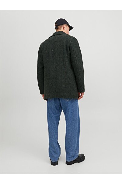 Jack & Jones Tech JackJones JPRBLUKANE HERRINGBONE WOOL PEACOAT mărimea L, pa...