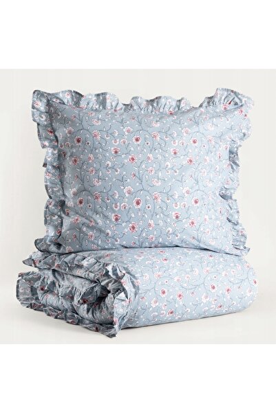 NO BRAND Set de lenjerie de pat JULIA din bumbac, cu volane, 140x200 + 1*70x8...