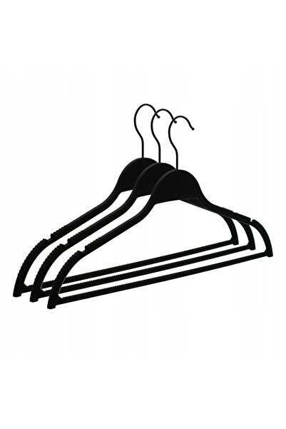 NO BRAND UMerașe pentru haine 30 buc. Umerașe pentru haine din plastic negru