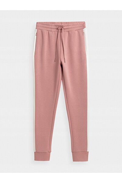 4F Pantaloni de damă, culoare coral pudră, mărimea S
