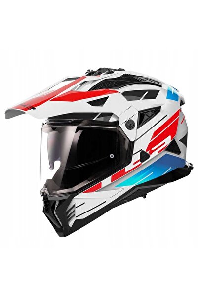 LS2 CASCA CROSS ENDURO AK4670221027 XXL MX702 PIONEER II ALBASTRU ROȘU
