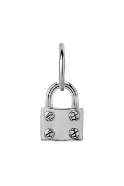 NO BRAND Amulete - lacăt - argint - PIERCING