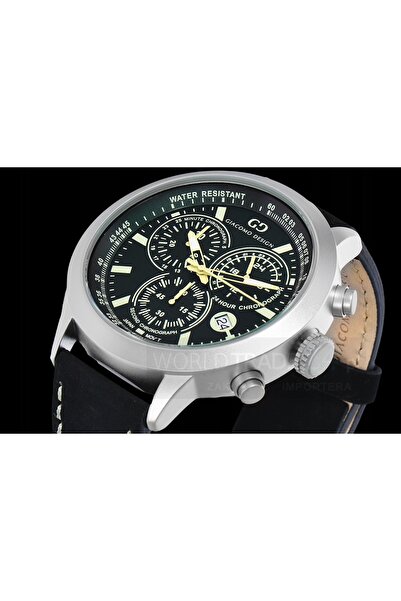 NO BRAND GIACOMO DESIGN GD02002 Ceas bărbătesc negru cronograf