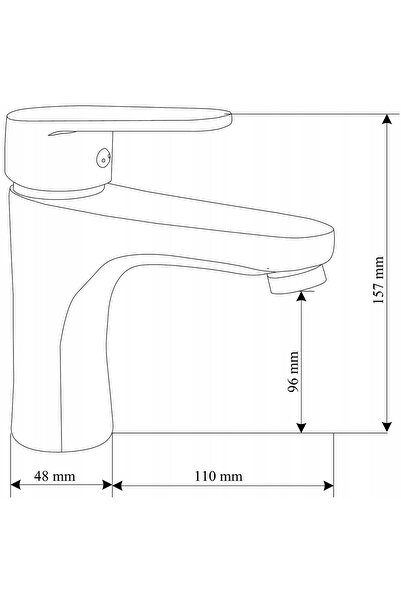 Mexen KAMA - BATERIE CHROMATĂ SUB CHIUVETĂ - 72500-00