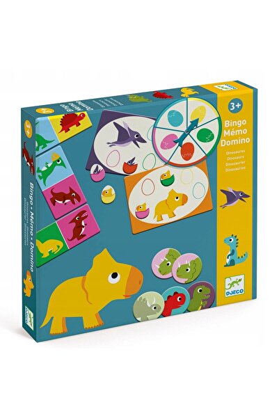 NO BRAND Djeco: Jocuri educative BINGO / MEMO / DOMINO 3+