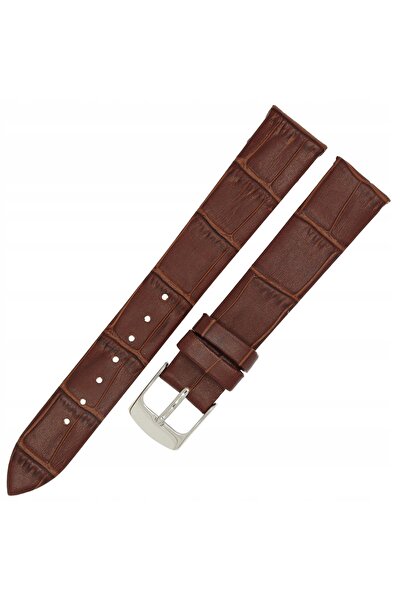 NO BRAND HORIDO 0183 - MARO ÎNCHIS - 18mm - Curea de ceas din piele