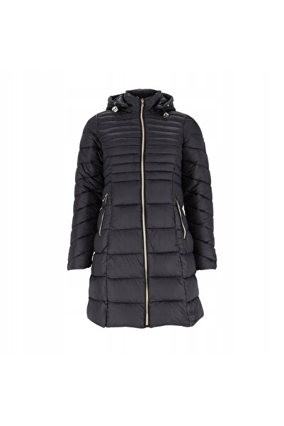 Reis Geacă parka lungă de damă, matlasată, cu glugă, slim fit, călduroasă și ...