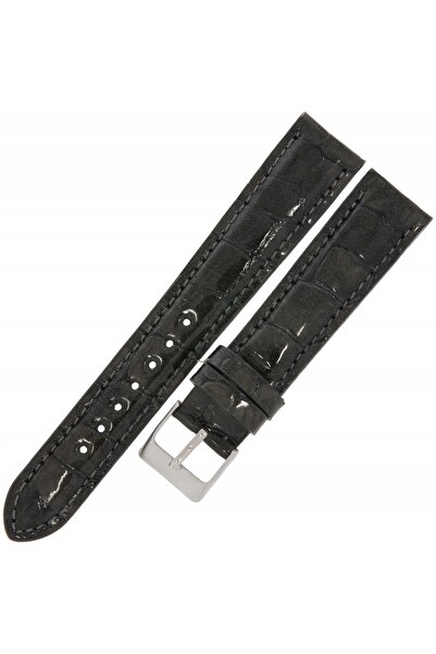 NO BRAND LAVVU Croco Tavir LSTUN18 - 18mm - Negru Maro - Curea de ceas din piele