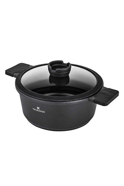 VALDINOX Oală pentru inducție și gaz, cu strat antiaderent, capac, expert, 4.5 l