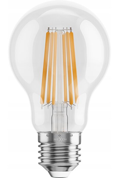 Mexen 10x Bec LED cu filament E27 tip Edison, lumină caldă, 12W=100W, nu pâlpâie