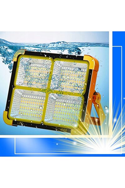 NO BRAND LAMPĂ DE LUCRU HALOGENĂ SOLARĂ, PROIECTOR LED PORTABIL DE 30 W CU BA...