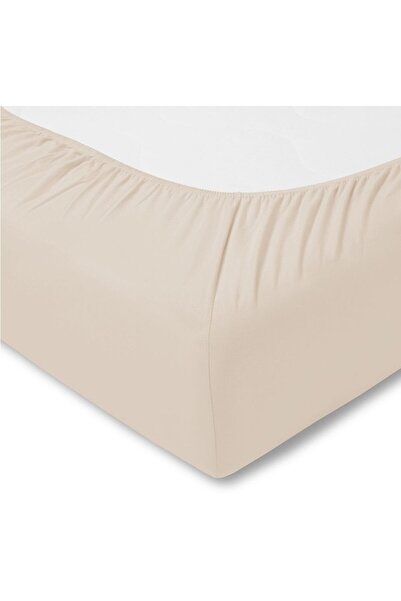 NO BRAND Cearșaf de pat ESTELLA cu elastic din jerseu 100x200 cm WZ. 202/PULBERE