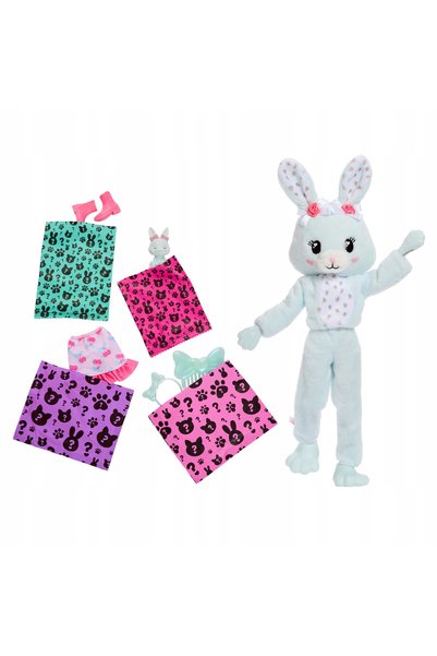 Barbie Cutie Reveal Doll Set Iepuraș Mentă 3+ JJP65