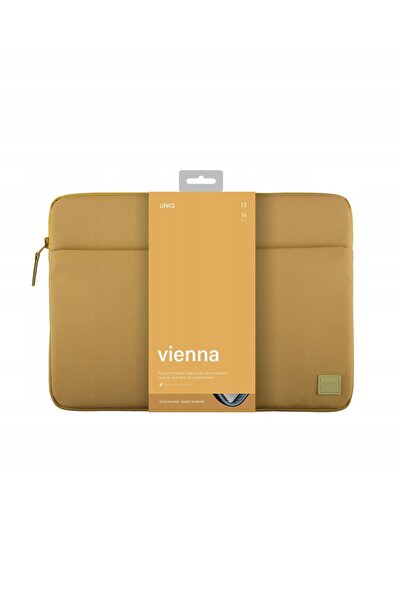 uniq Husă laptop etui Vienna 14 inch galben canar impermeabilă RPET