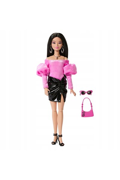 Barbie Stil Deluxe Păpușă Roz și Neagră Top și Fustă Roz JJN76
