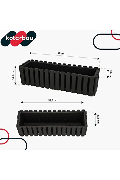 NO BRAND Jardinieră tip cutie pentru balcon, pentru balustradă, flori de tera...