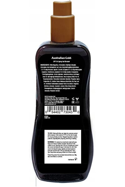 NO BRAND Australian Gold SPF 30 Spray Gel + Bronzer 100 ml