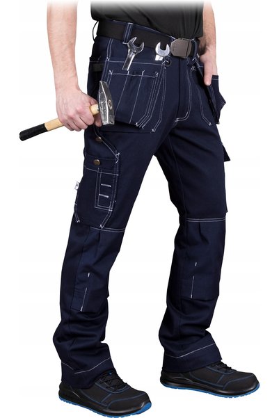 NO BRAND Pantaloni de lucru de protecție pentru montatori, întăriți, din bumb...