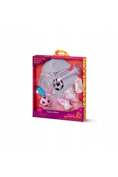 NO BRAND Ținuta de suporter de fotbal pentru păpuși: rochie, pantofi, 46 cm, ...