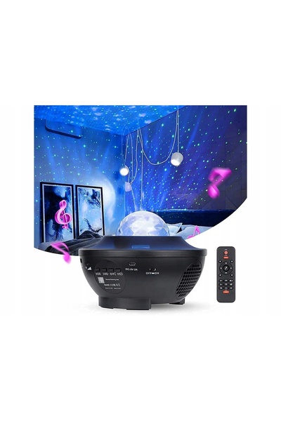 NO BRAND Proiector de proiecție cer înstelat, lumină de noapte LED + telecomandă