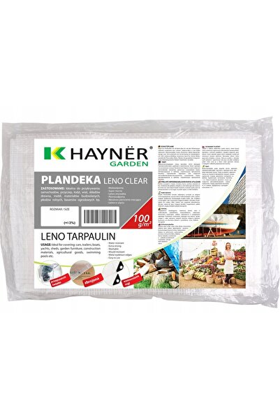 NO BRAND Prelată 6x10 m, rezistentă, armată, transparentă, pentru protecția t...